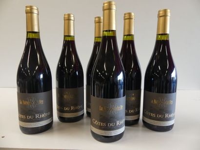 null 6 bouteilles de Côtes du Rhône, La Baronne de Bry, 2016