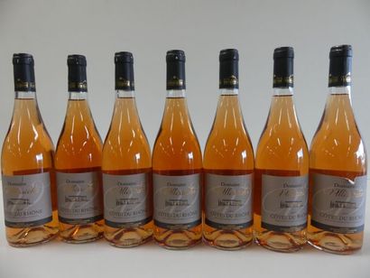 null 7 bouteilles de Côtes du Rhône Rosé Sec, Domaine de Villesèche, Compagnie Rhodanienne,...