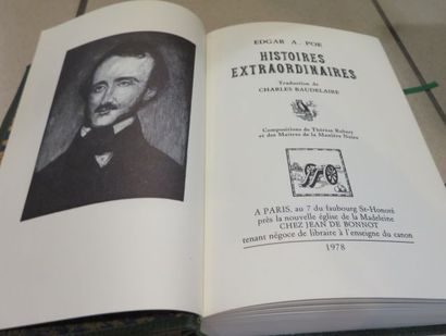 null Jean de BONNOT, Edgar Allan Poe "Histoires extraordinaires", 2 volumes, 197...