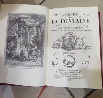 null Jean de BONNOT, La Fontaine "Fables", 4 volumes, 1969