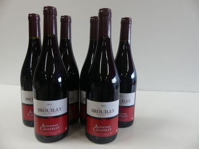 null 6 bouteilles de Brouilly Cru du Beaujolais, Alphonse Chatelet, 2015