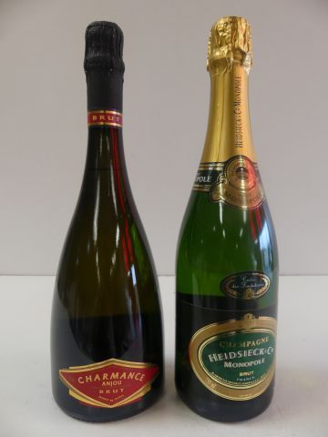 null Lot de 2 bouteilles : 1 bouteilles de Champagne Brut Monopole, La Cuvée des...