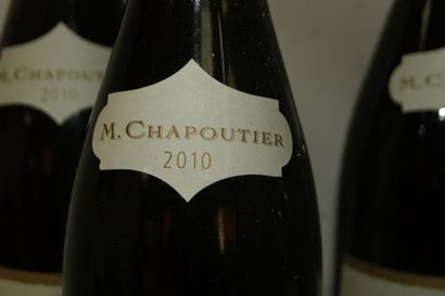 null 6 bouteilles de Crozes-Hermitage, Les Meysonniers, M. Chapoutier, 2010 (ela...