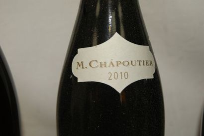 null 4 bouteilles de Crozes-Hermitage, Les Meysonniers, M. Chapoutier, 2010 (ela...