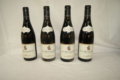 null 4 bouteilles de Crozes-Hermitage, Les Meysonniers, M. Chapoutier, 2010 (ela...