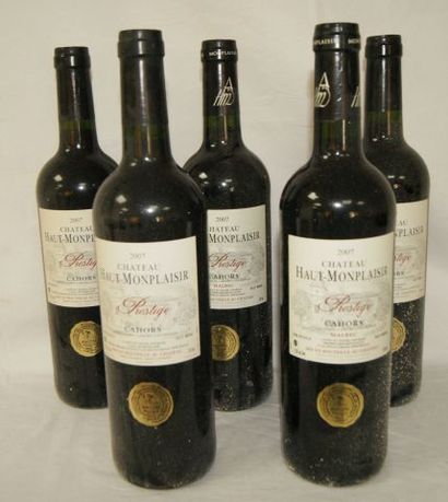 null 5 bouteilles de Cahors, Château Haut Montplaisir, cuvée Prestige, 2007