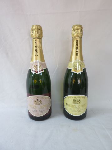 null Lot de 2 bouteilles de champagne Michel Genet