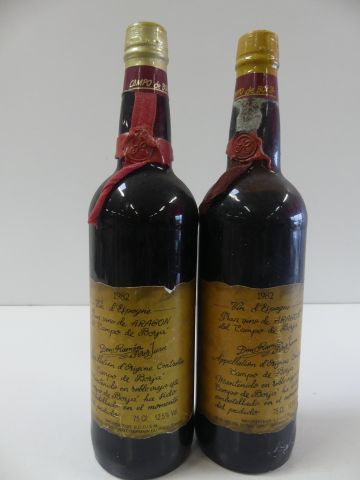 null 2 Vieilles bouteilles de Gran Vino de l'Aragon AOC, Don Ramon Perez Juan, 75...
