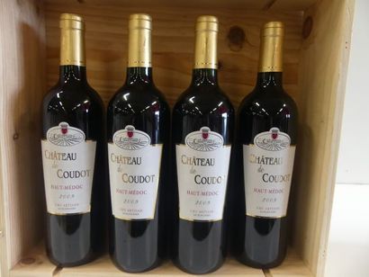 null 4 bouteilles de Château Coudot, Haut Médoc, Cru Artisan, Joël Blanchard 200...
