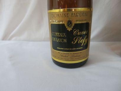 null 3 bouteilles de Coteaux de Layon Fardeau, Cuvée steffy 1999, vendange manuelle,...