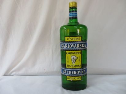 null 1 bouteille de Karlovarska Becherovka, alcool à base de plantes, 38°, (1L)
