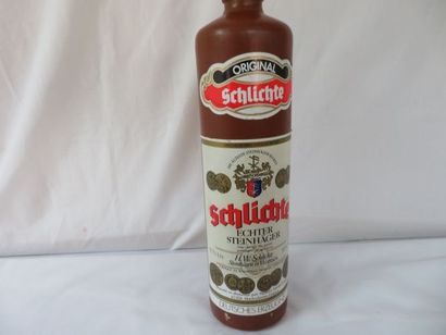 null 1 bouteille de Schlichte, eau de vie de grains genièvre, 38°, (75cl)