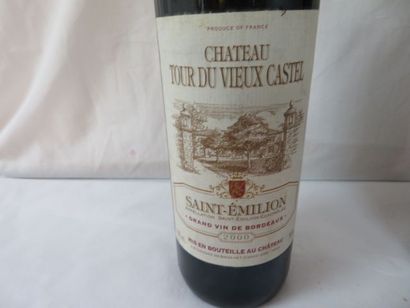 null 3 bouteilles de Saint Emilion, Château du vieux castel, 2000