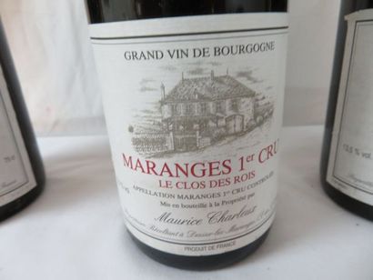 null 4 bouteilles de Bourgognes 1992 dont 3 bouteilles de Maranges 1er cru, Le clos...