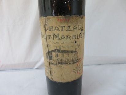null 1 bouteille de Chateau Haut- Marbuzet, 1973