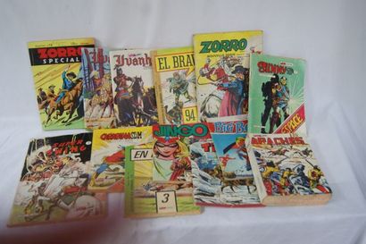 null Lot de magazines pour les enfants : Zorro, Ivanoé ...Circa 1960.