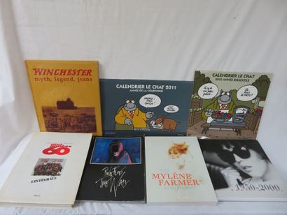 null Lot de livres divers dont Winchester, Mylène Farmer, Pink Floyd, Les années...