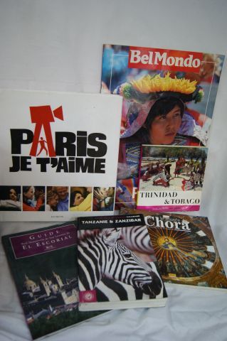 null Lot de livres : Tanzanie et Zanzibar, Paris je t'aime, Le Pérou ...