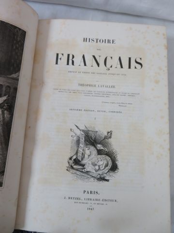 null Théophile LAVALLEE "Histoire des Française depuis les Gaulois jusqu'à 1830"....