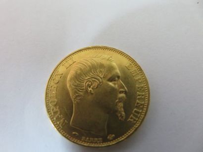 null Pièce de 20 francs or, Napoléon III, 1856. Poids : 6,52 g