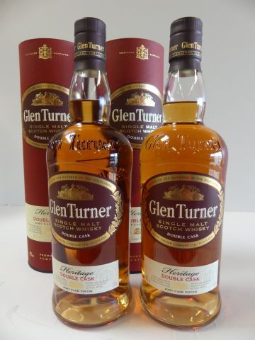 null 2 Coffrets individuels Whisky Glen Turner Double Cask Pur Malt l'Héritage Scotland...