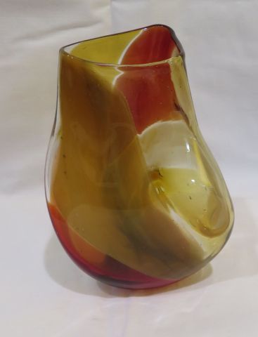 null MOLINO Vase en verre teinté. Haut.: 18 cm