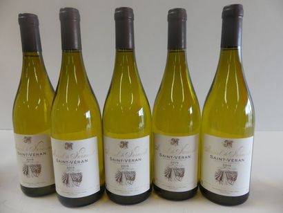 null 5 bouteilles de Bourgogne Blanc St Véran Marcel de Normont 2015