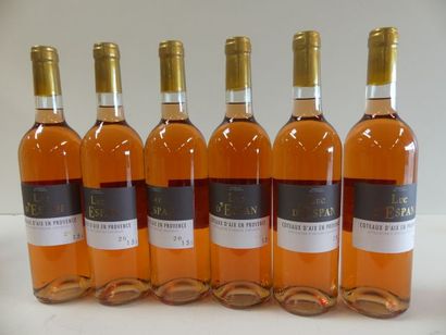 null 6 bouteilles de Provence Rosé le Luc D'Espan Côteaux d'Aix en Provence 2015