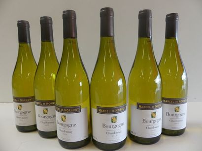 null 6 bouteilles de Bourgogne Blanc Chardonnay Marcel de Normont 2015