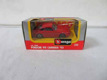 null BURAGO Voiture miniature, Porsche 911 Carrera, 1:43. Dans sa boîte