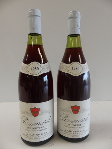 null 2 bouteilles de Pommard, les Poutures, Domaine Mazilly, 1980