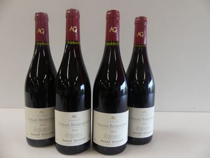 null 4 bouteilles de Bourgogne Rouge, Côteaux Bourguignons, A. Goichot, 2014