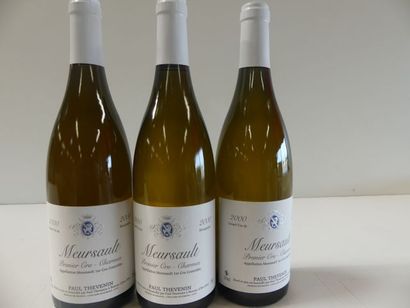 null 3 bouteilles de Meursault 1er Cru Blanc, Mes Charmes, Paul Thévenin, 2000