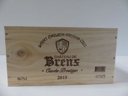 null 6 bouteilles de Château Brens, St Emilion Grand Cru, Cuvée Prestige, 2015. Caisse...