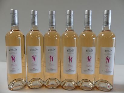 null 6 bouteilles de Domaine de L'Anticaille, Rosé, Cuvée Swing, 2017