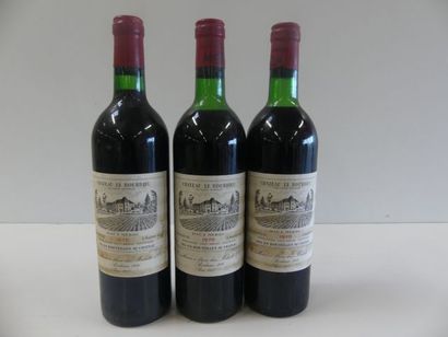 null 3 bouteilles de Château Le Bourdieu, Haut Médoc, Grand cru bourgeois, 1975