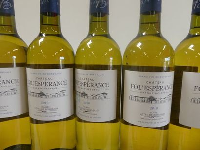 null 12 bouteilles de Château Fol'Espérance Grande Réserve Bordeaux Côtes de Blaye...