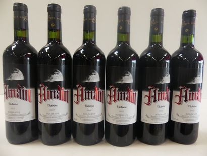 null 6 bouteilles de Bordeaux Rouge Amain Victoire 2012