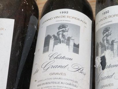 null 6 bouteilles de Graves, Château du Grand Bos, 1992 (ela)