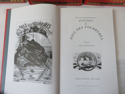 null Jules VERNE Lot de 5 volumes des éditions Atlas : "L'Ile à hélices", "La Jangada",...