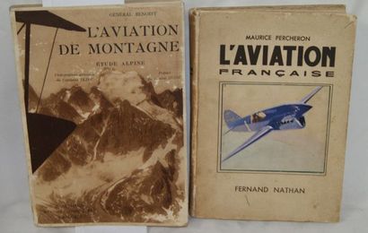null Lot de 2 livres : 
- Maurice Percheron "L'Aviation française" 1937
- Genéral...