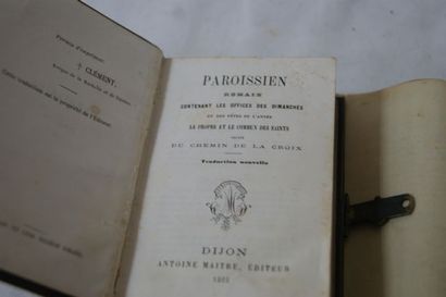 null Lot de deux paroissiens dont un par Antoine Maître à Dijon, l'autre par Barassé...