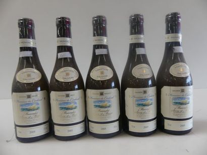 null 5 demi-bouteilles Hermines du Cardinal Muscadet Sèvre et Maine Bouteilles 18ème...