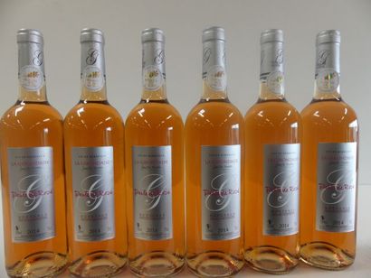 null 6 bouteilles de Bordeaux Rosé La Girondaise Famille Exceler Médaillé d'Or La...