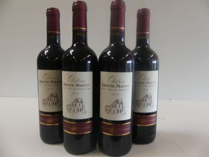 null 4 bouteilles de Château des Hautes Nauves Saint Emilion Grand Cru 2014