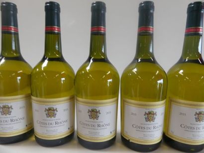 null 5 bouteilles Côtes du Rhône Blanc Louis d'Armont 2015
