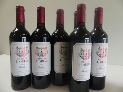 null 6 bouteilles Château l'Orial Bordeaux Récoltant Marcel Dubois 2016