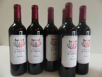 null 6 bouteilles Château l'Orial Bordeaux Récoltant Marcel Dubois 2016