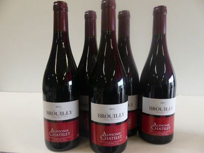 null 6 bouteilles de Brouilly Cru du Beaujolais Alphonse Châtelet 2015