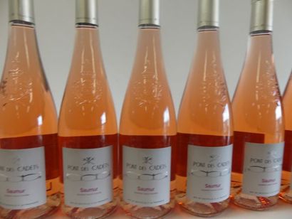 null 8 bouteilles de Saumur Rosé Le Pont des Cadets Mis en bouteille à la Propriété...